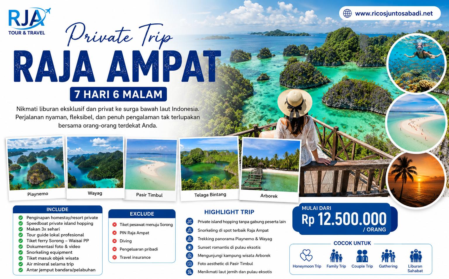 Private Trip Raja Ampat 7 Hari 6 Malam
